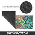 thumbnail image 7 of Bohemian Green Geometric Design Kitchen Rugs and Mats Sets Of 2, Funny Kitchen Decoration Rubber Backing Non-Slip Absorbent Mats for Sink Waterproof Runner Rug for Laundry Room 17x30+17x48inch, 7 of 7
