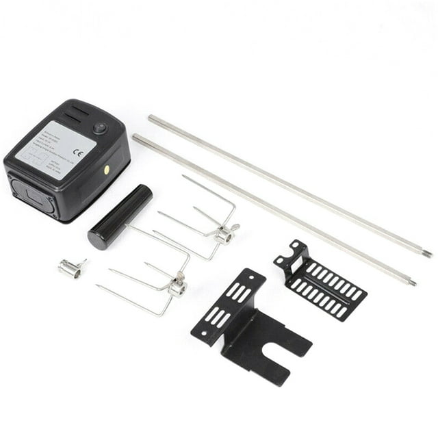 CAROOTU Kit de Rôtissoire Universel Complet avec Brochette Fourchette à Viande Moteur Électrique