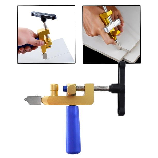 Herramienta cortadora de azulejos de 2 en 1 herramienta de mano portátil hoja de acero de aleación dura herramienta de corte de cerámica para Baoblaze Cortador de azulejos de cerámica