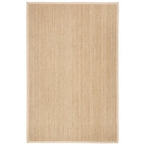 SAFAVIEH Natural Fiber Maisy Solid Area Rug, Natural/Beige, 2' x 3'
