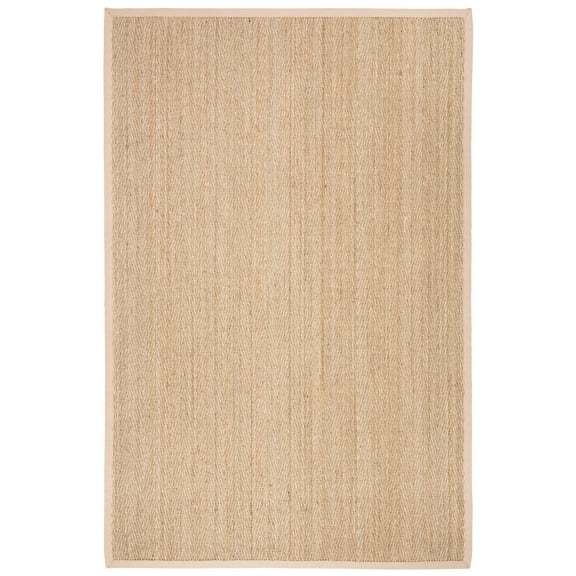 SAFAVIEH Natural Fiber Maisy Solid Area Rug, Natural/Beige, 2' x 3'