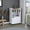 White, variant on Modern Black Bar Cart with Cabinet and Shelves / Organize Your Bar Stuff