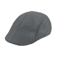 thumbnail image 2 of Boina plana de malla para hombre Gris oscuro, 2 of 9