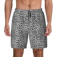 thumbnail image 3 of Uemuo Black Leopard Pattern Mens Swim Trunks Quick Dry Board Shorts with Mesh Lining, Stretch Beach Shorts Quick Dry No-Chafing Board Shorts-Small, 3 of 9