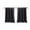 Black, variant on JeashCHAT 2 Panels Blackout Curtain , Solid color Kitchen Curtain, Thickening Thermal Insulated Short Curtain Half Window Curtain with Grommet Top for Living Room/Bedroom, 29 x 36 inch