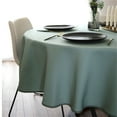 thumbnail image 3 of Round Tablecloth Washable Anti-scalding Waterproof Cotton And Linen Table Cover-diameter:120cm(47inch)-green, 3 of 3