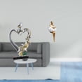 thumbnail image 2 of Figura de pareja romántica, escultura artística de resina, estatua creativa para dormitorio, boda, oficina, estantería, decoración del hogar, 2 of 8
