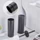 thumbnail image 5 of 2X Juego de Escobilla y Soporte de Aluminio para Inodoro, Escobilla de Limpieza para Baño, Accesorios para Limpieza de Suelo de Baño, Color Negro, 5 of 5