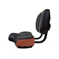 thumbnail image 3 of seat with backrest, saddle seat, universal padded back support, black brown, 3 of 7