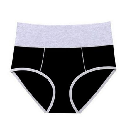 Bigersell Maternity Underwear Clearance Women Cotton Underwear High Cut Panty Style P-385 Cotton Boyshort Panties Cotton Thongs Briefs Mid Waist Women s Briefs Black S