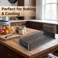 thumbnail image 5 of 5 Tier Upgraded Collapsible Cooling Rack with Adjustable 3 Setting Design, Stackable Baking Rack, Roasting Cooking Drying Wire Cooling Rack for Cookies Baking Roasting ＆ Grilling, 5 of 8