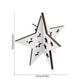 thumbnail image 3 of Cififendec 4th of July Star Tabletop Decor, 4.72"×4.25", Patriotic Red White Blue Hollow-Out Ornament for Dining Table Centerpieces Displays(White), 3 of 5