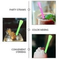 thumbnail image 3 of 400pcs Spoon Straws Slushie Straws Spoon Scoop Straws Disposable Beverage Straws For Ice Cones, 3 of 3