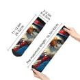 thumbnail image 2 of Goofa Surreal Bald Eagle Gentleman Pattern Non Slip Socks with Grips for Elderly, Crew Socks Yoga Hospital Socks Cushioned Sole Gripper Socks for Men Women, 2 of 5