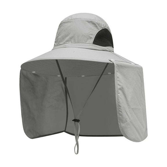 TELOLY Bucket Hat,Outdoor Durable Design,Adjustable Wide Brim Sun Hat,Bucket Hats for Men,Grey