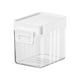 thumbnail image 2 of Contenedor de almacenamiento sellado de grado alimenticio | Tarro de plástico transparente para cereales, productos secos, leche en polvo, granos de café, caramelos | Diseño apilable | Cuchara, 2 of 5