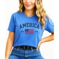 thumbnail image 3 of America Est 1776 Patriotic Shirt for Men Women Kids Family Matching 4th of July American Flag Tee Heather Blue Shirt Large, 3 of 7