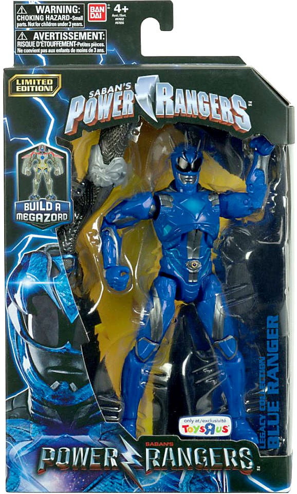 Power Rangers Legacy Build A Megazord Blue Ranger Action