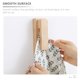 thumbnail image 4 of GOOHOCHY Toallero de madera maciza con gancho para puerta trasera, colgador de pared sin perforaciones para baño, 4 of 8