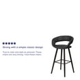 thumbnail image 5 of Flash Furniture 2 Pk. Brynn Series 29'' High Contemporary Cappuccino Wood Barstool in Black Vinyl, 5 of 14