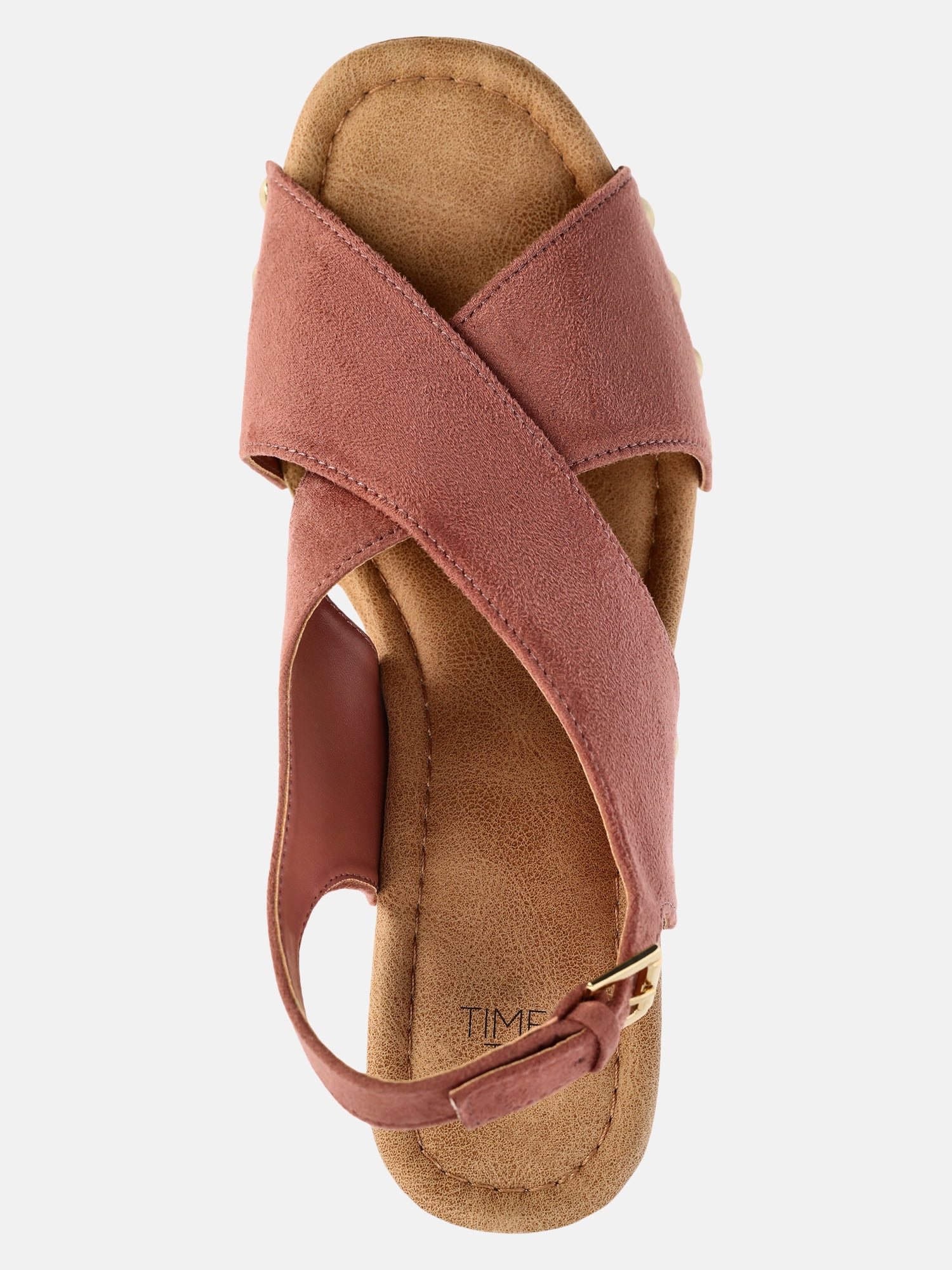 Time and Tru Women's X-Band Heeled Sandals