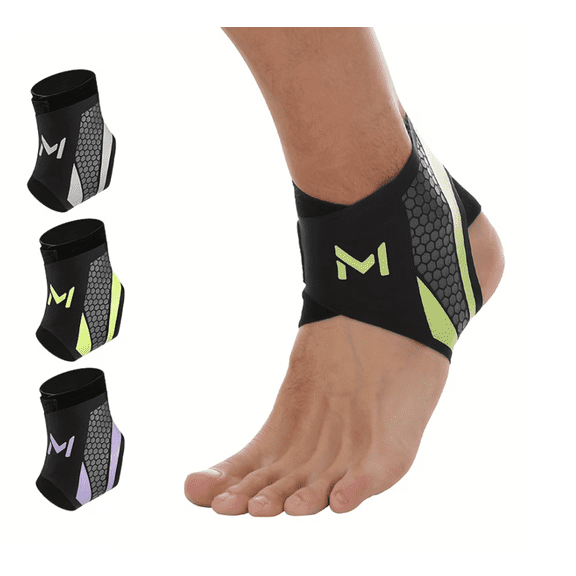 Lightweight Sports Ankle Brace! Compression Sprain & Breathable For Basketball & Fitness Green - One Size