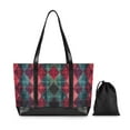 thumbnail image 7 of FORMRS Laptop Tote Bag for Women with 15.6" Computer Compartments Handbag, Vibrant Green Tartan Pattern, 7 of 7