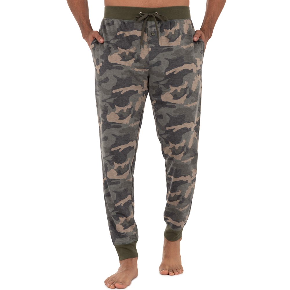 fruit of the loom men's poly rayon jogger sleep pant