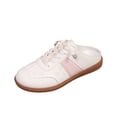 thumbnail image 3 of Women’s Backless Trainers Slip-On Mule Sneakers Breathable Open Back Lace-Up Casual Walking Shoes Retro Tennis Shoes, 3 of 7