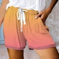thumbnail image 5 of JDEFEG Sweat Shorts Women Soft Women's Fashionable Printed Drawstring Shorts Summer Elastic Waist Casual Lightweight with Pockets 2 Orange Size S, 5 of 5