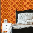 thumbnail image 2 of Peel and Stick Wallpaper 23.6in x 9.8ft 70s retro vintage Mid Century Modern Seamless Contact Paper Vinyl Waterproof Self Adhesive Wall Paper for Bedroom Shelf Cabinet Renter Friendly, 2 of 8