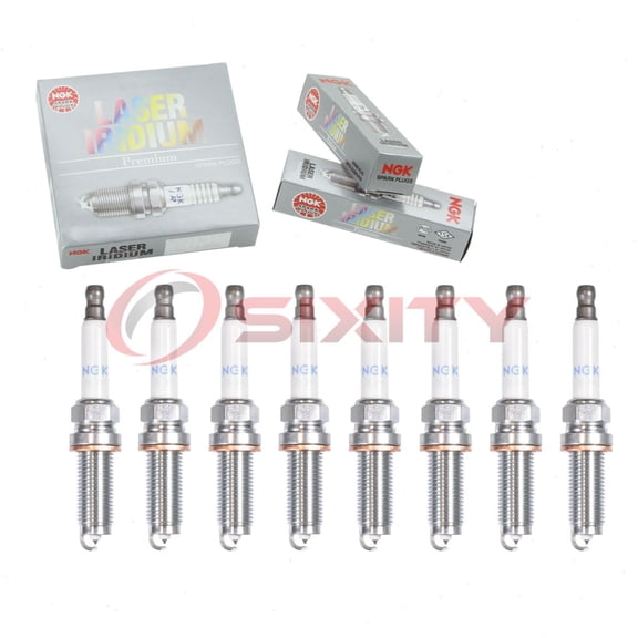8 pc NGK 93476 Laser Iridium Spark Plugs for 02C2Z28434 LR050998 Ignition Wire Secondary