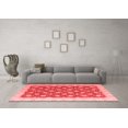 thumbnail image 3 of Ahgly Company Machine Washable Indoor Rectangle Oriental Red Modern Area Rugs, 2' x 4', 3 of 4