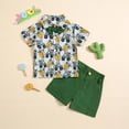 thumbnail image 2 of Icvfdpl Toddler Boys Short Sleeve Prints T Shirt Tops Shorts Child Kids 2Pc Set Outfits Clothes Stylish Baby Daily Wear, 2 of 7