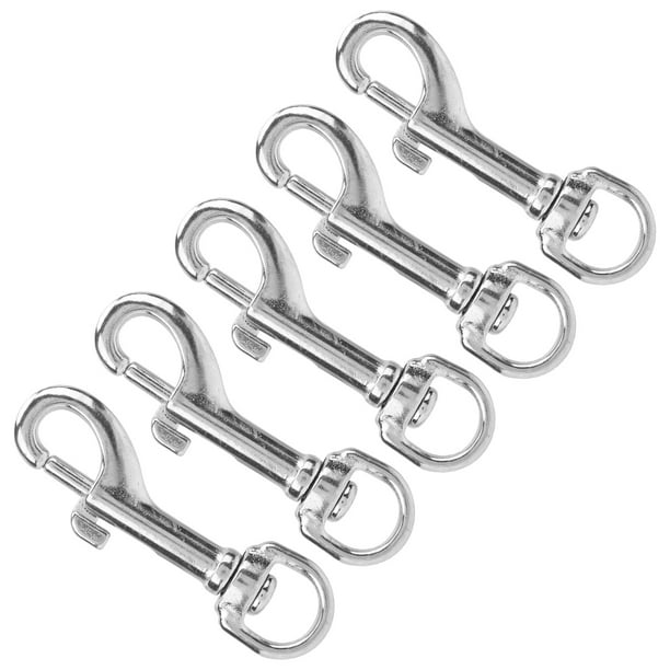Tbest Spring Snap Hooks,l72mm 316 Stainless Steel Spring Snap Hooks Clips Firm Diving Double Ended Hooks,diving Clips