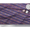 thumbnail image 2 of Soimoi Poly Georgette Tissu Rayé & Marocain Kaléidoscope Tissu Imprimé 1 Yard 42 Inch Wide, 2 of 3