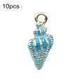 thumbnail image 1 of 10Pcs Ocean Conch Seashell Starfish Pendant Charms Handmade DIY Jewelry Making, 1 of 9