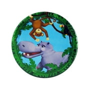8Ct 7&Quot; Jungle Pals Plates, 24 Count