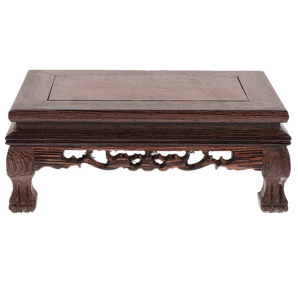 Madera de planta de madera Pescado de madera Pedestal Soporte de flores para el hogar planta de planta de flores