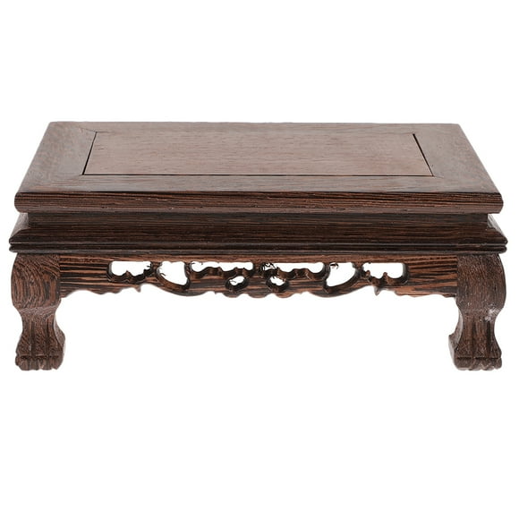 KAKOWELY Support d'Exposition Multi-Usage Piédestal de Vitrine en Bois Piédestal pour Statue d'Artisanat Domestique Support pour Plante,9.45x"X6.3"X3.54 Pouces