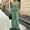 A1 Green, variant on GILIGEGE Women's 2 Piece Outfit,Vintage Distressed Tie-Dye V-Neck Camisole And Pants Set,Ruffle Peplum Vest Wide Leg Pant Suits,Summer Matching Loungewear,Dressy Casual Vacation Outfits Beige L