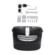 thumbnail image 5 of Cesta para bicicleta eléctrica, portaequipajes para bicicleta, diseño con cerradura, impermeable, confiable y portátil. Negro Blanco S, 5 of 9