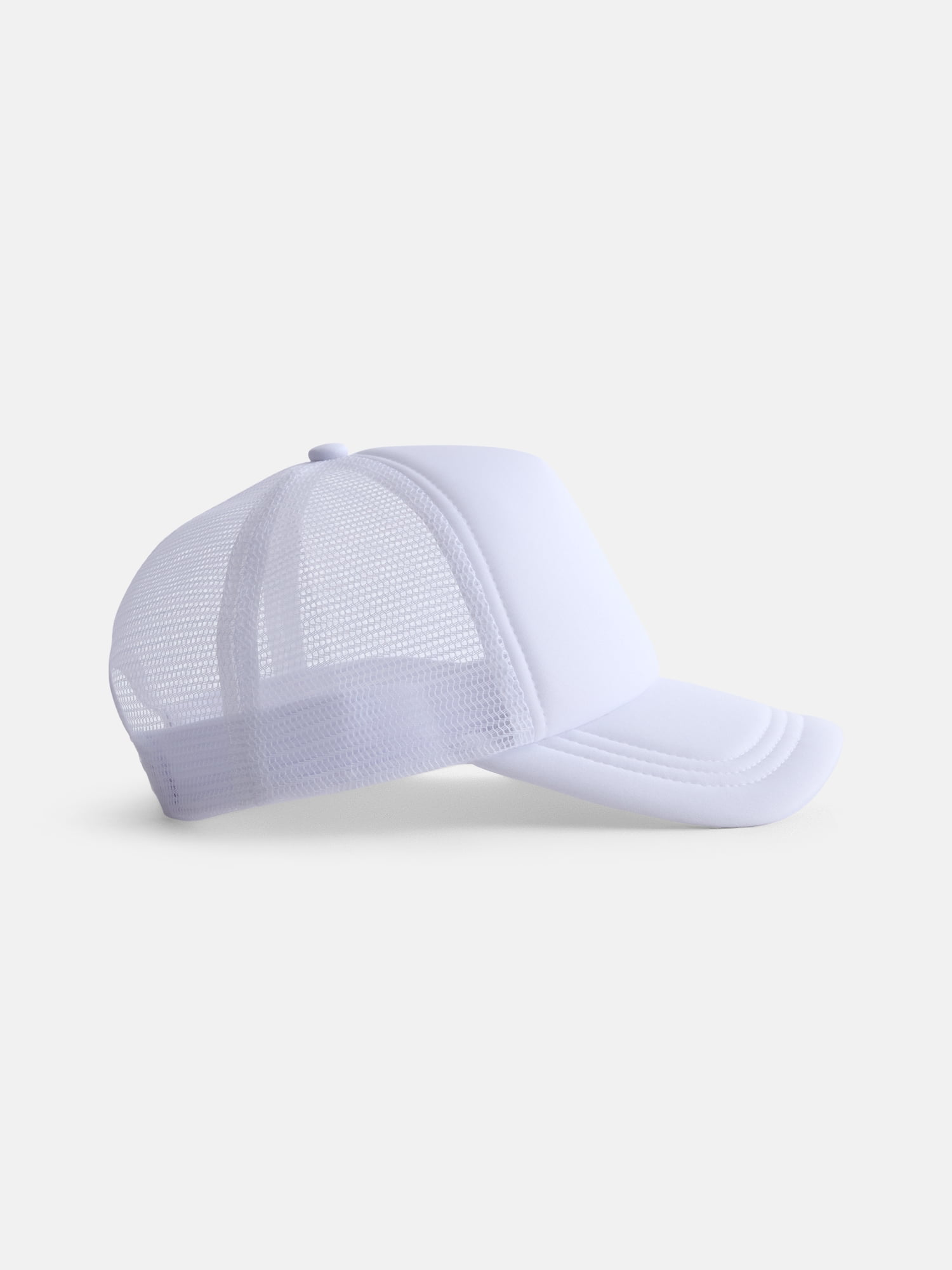 No Boundaries Foam Front Mesh Back- All White