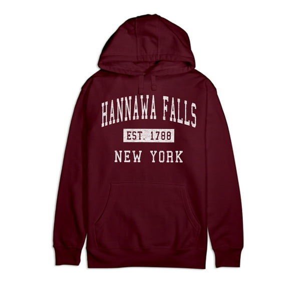 Hannawa Falls New York Classic Established Premium Cotton Hoodie