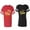 Men Red / Women Black, variant on King Queen Gold Matching Couple Cotton Jerseys (Men Red / Women Purple) (Men M / Women M)