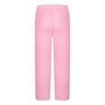 thumbnail image 3 of Zylanna Men's Casual Pants, Drawstring Waist Stretchable with Pockets Baggy Comfortable Pants for Winter Sports Pink, 3 of 4
