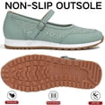thumbnail image 4 of CHICVOMEY Women's Retro Mary Jane Flats - Hollow Floral Breathable Walking Shoes for Women with Buckle Strap - Casual Flats Slip-On Ballet Flats for Daily Wear, 4 of 9
