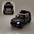 thumbnail image 3 of CHUNYAN 1/24 Range Rover Defender Alloy Car Model Diecast Metal Toy Off-road Vehicles Model Simulation Sound Light Collection Kids Gifts, 3 of 6