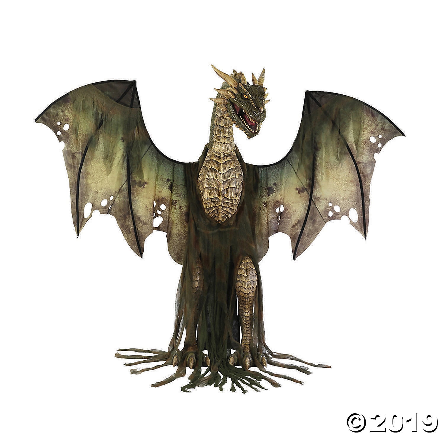 Winter Forest Dragon Halloween Decoration