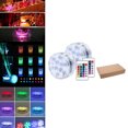 thumbnail image 4 of Luces LED sumergibles RGB de 10 LED, estanques, luces de 7 colores con Controlador de 2 luces 2 Sunnimix Luz de piscina, 4 of 8